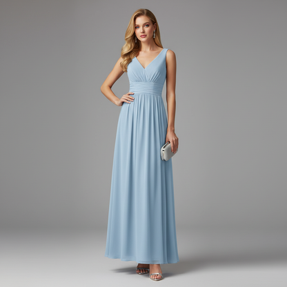 Elegant V-Neck Maxi Dress | Women's Summer Formal Dress