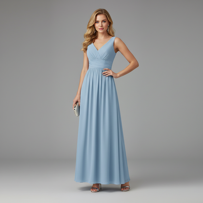 Elegant V-Neck Maxi Dress | Women's Summer Formal Dress