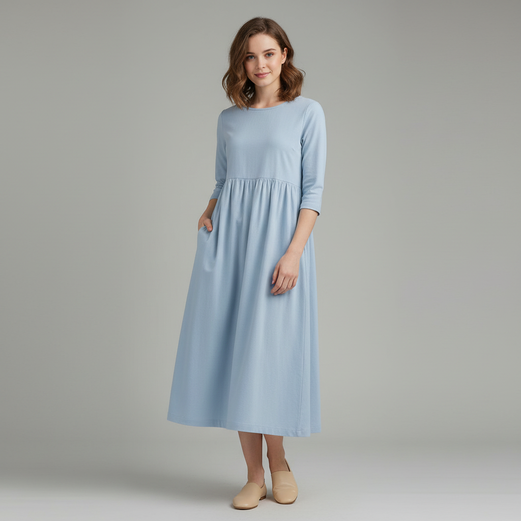 Loose Fit Midi Dress | Women's Summer Dresses