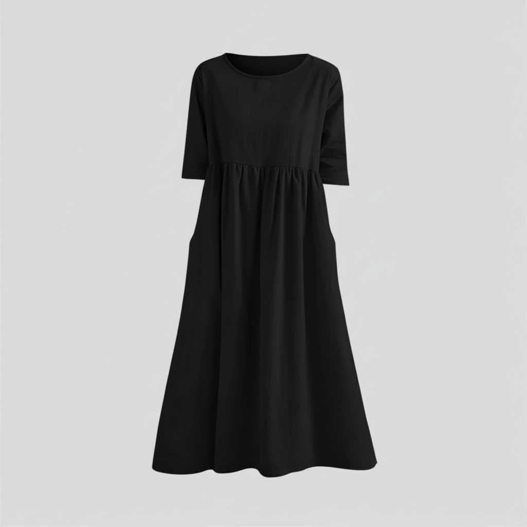 Loose Fit Midi Dress | Women's Summer Dresses