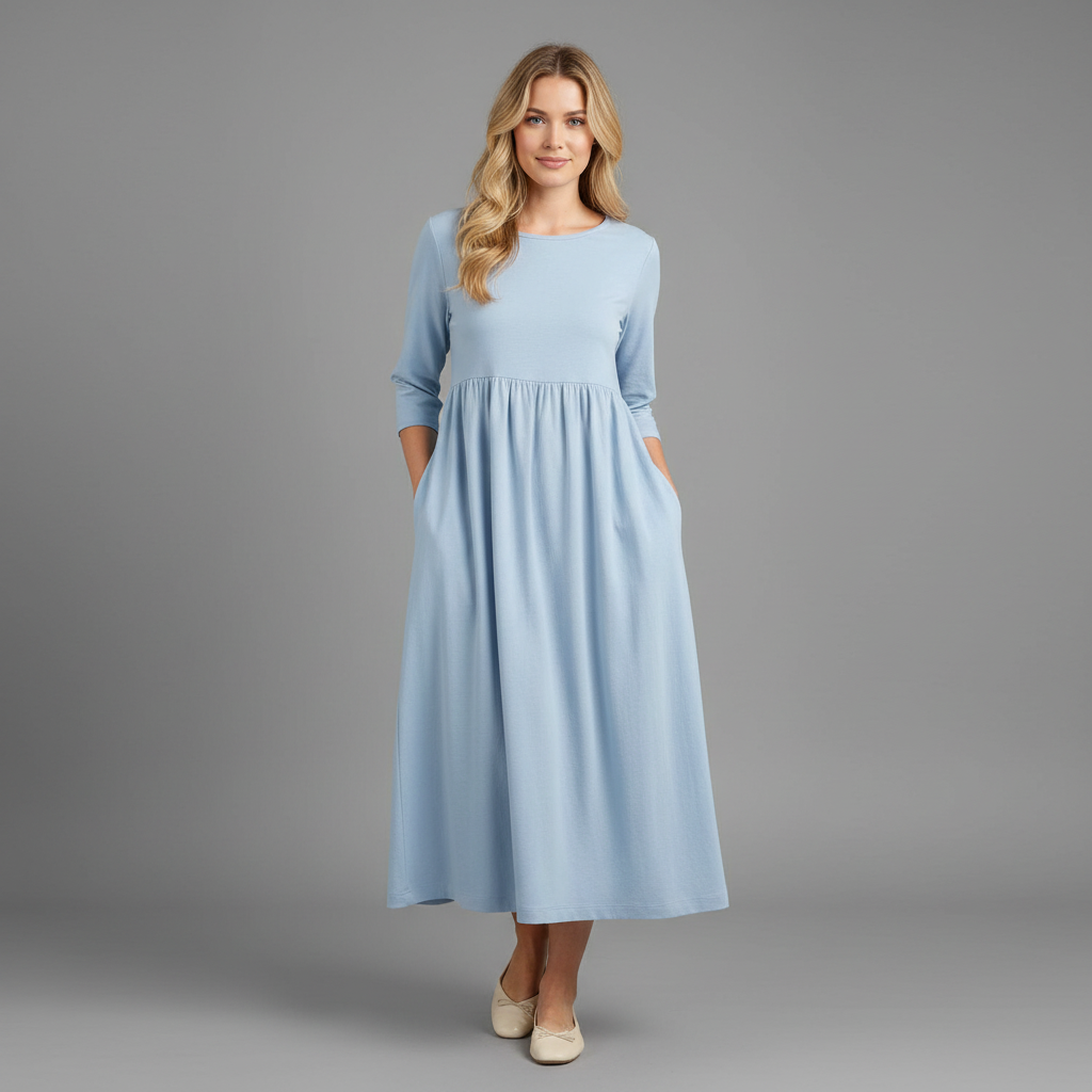 Loose Fit Midi Dress | Women's Summer Dresses