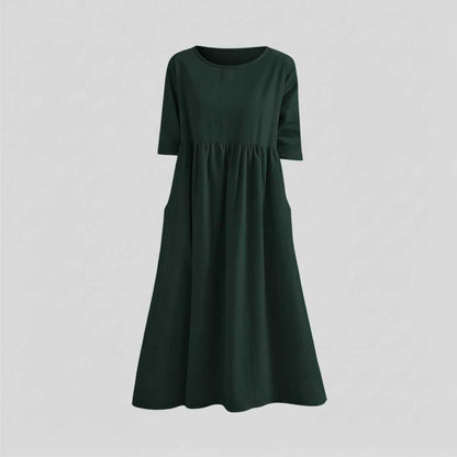 Loose Fit Midi Dress | Women's Summer Dresses