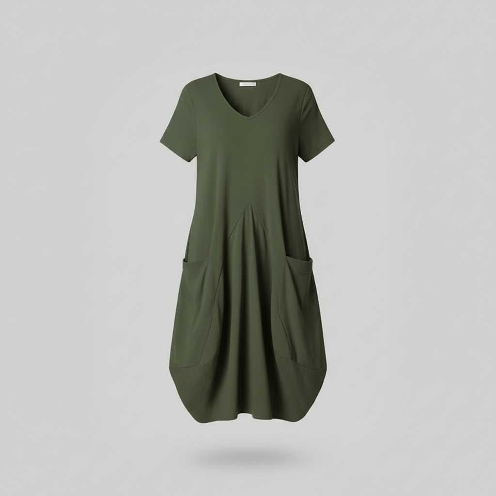 Loose Fitting Summer Midi Dress | Women's Dress