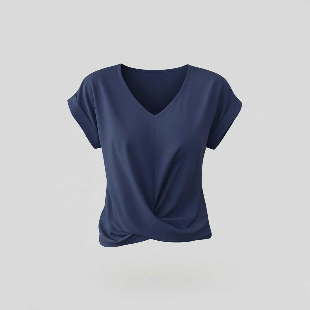 V-Neck Twist Top | Women's Blouse for Going Out