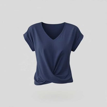 V-Neck Twist Top | Women's Blouse for Going Out