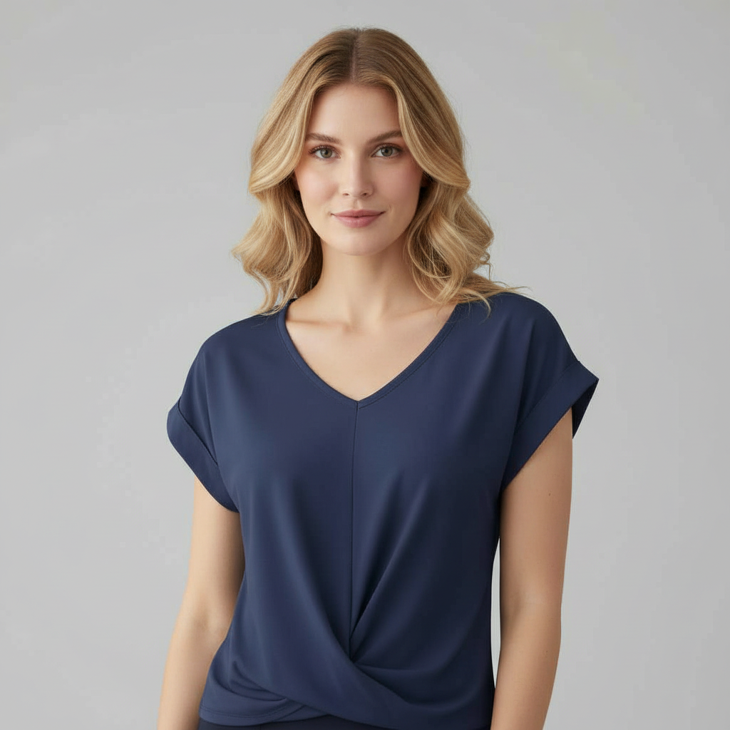 V-Neck Twist Top | Women's Blouse for Going Out