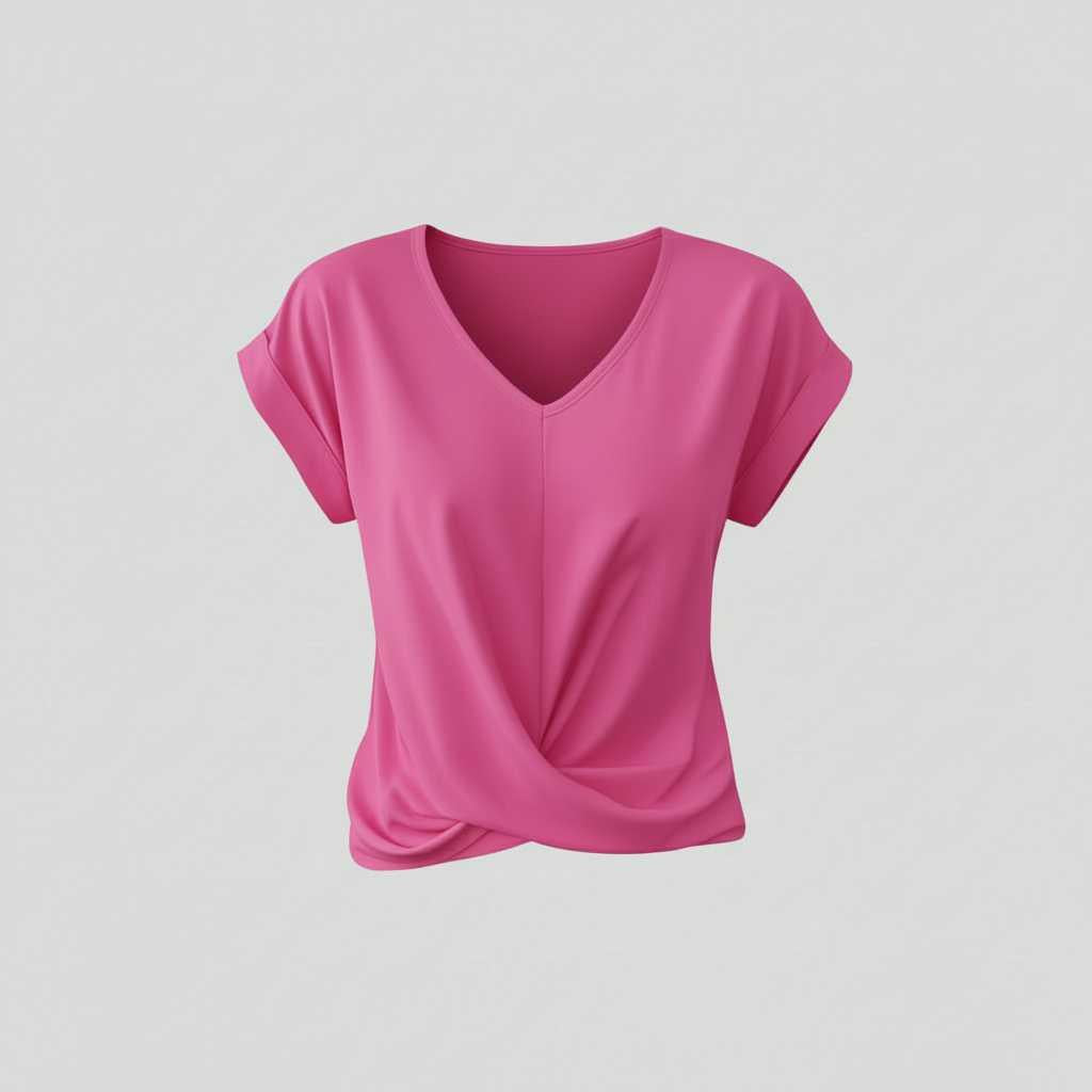 V-Neck Twist Top | Women's Blouse for Going Out
