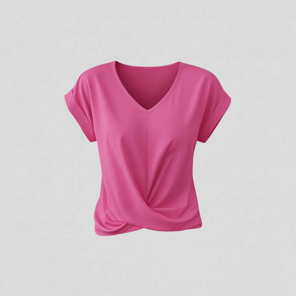V-Neck Twist Top | Women's Blouse for Going Out