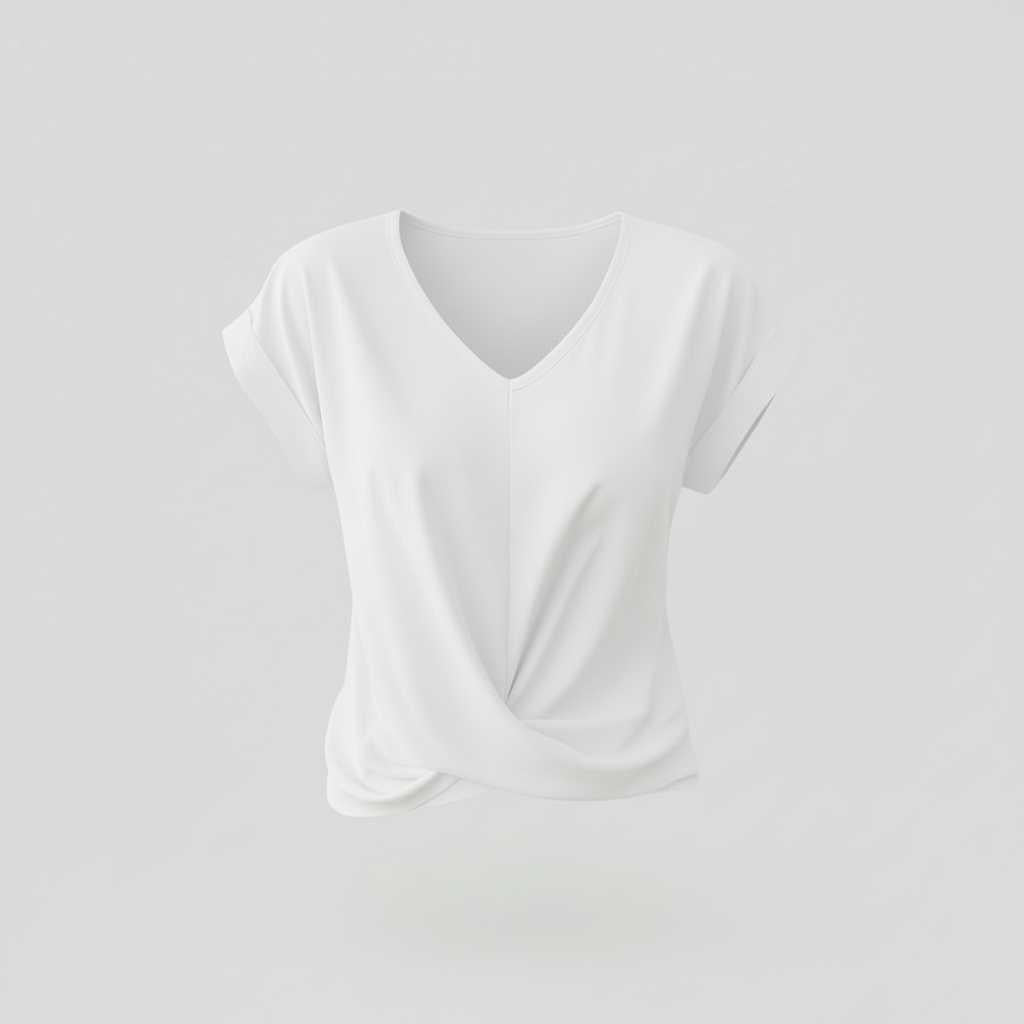 V-Neck Twist Top | Women's Blouse for Going Out