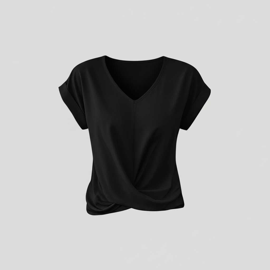 V-Neck Twist Top | Women's Blouse for Going Out