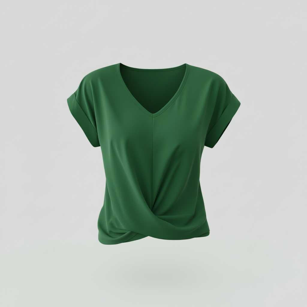 V-Neck Twist Top | Women's Blouse for Going Out