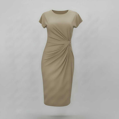 Women's Short Sleeve Midi Dress | Formal Dresses