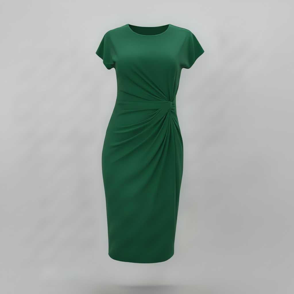 Women's Short Sleeve Midi Dress | Formal Dresses